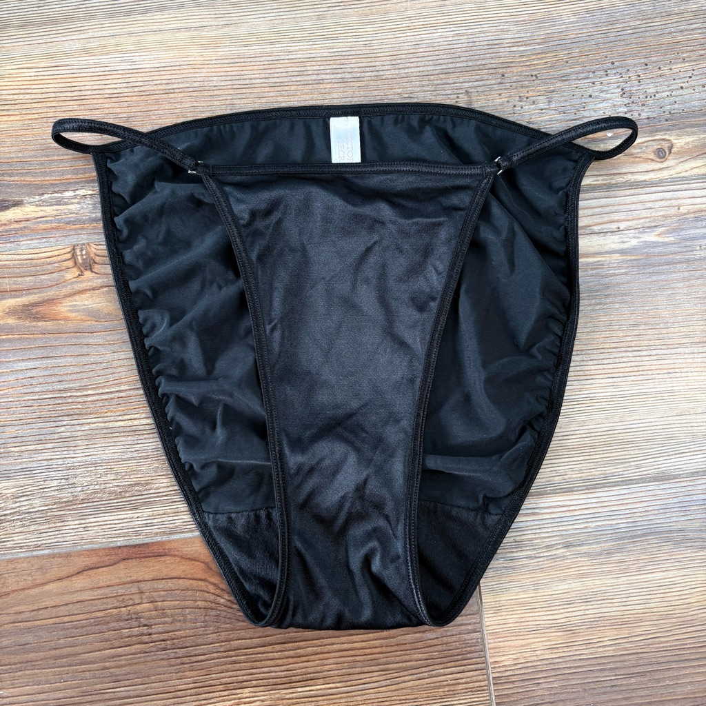 Y2k 2001 Victoria’s Secret Satin Second Skin High Cut String Bikini Panties